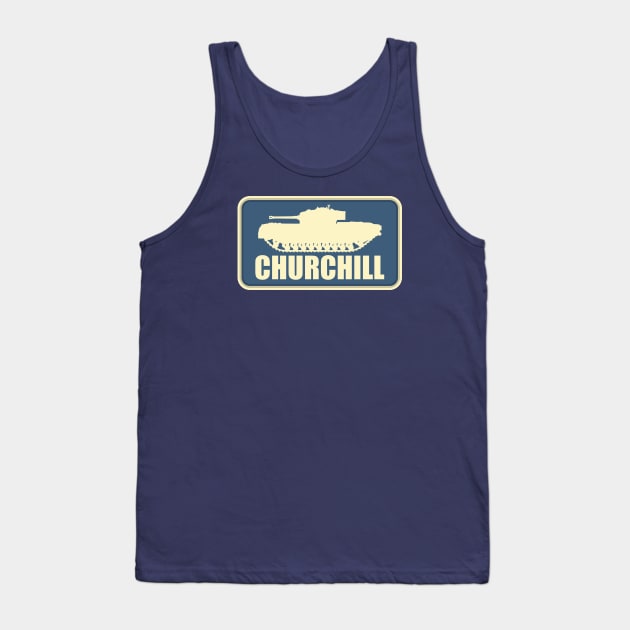 WW2 Churchill Tank Tank Top by TCP